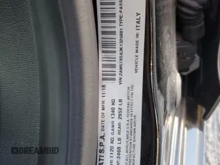 2019 Maserati Ghibli z VIN ZAM57XSA3K1325881, wystawiony jako Copart lot #80973694 z przebiegiem 64 189 mil mil oraz Szkoda całkowita • Salvage title. Historia ofert i sprzedaży dostępna na DreamBid. Obrazek 15.