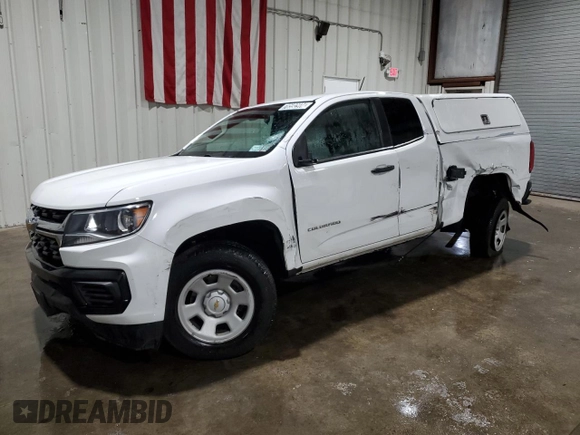 2021 Chevrolet Colorado 4WD Work Truck with VIN 1GCHTBEA6M1122224, listed as a Copart auction lot 70592974 with 38,979 mi miles and Salvage Title. Bid and sale history available at carsss.com. Image 1.