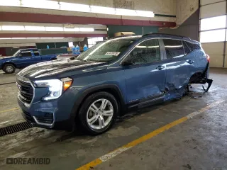 2024 GMC Terrain SLE with VIN 3GKALMEG4RL143837, listed as a Copart auction lot 47476075 with 23,826 mi miles and Salvage Title. Bid and sale history available at carsss.com. Image 1.