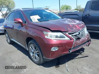 2013 Lexus RX 350 with VIN JTJZK1BA2D2417771, listed as a IAAI auction lot 42339010 with 110,136 mi miles and . Bid and sale history available at DreamBid. Image 1.