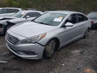 2015 Hyundai Sonata 2.4L SE with VIN 5NPE24AF6FH164973, listed as a IAAI auction lot 41727575 with 205,607 mi miles. Bid and sale history available at carsss.com. Image 2.