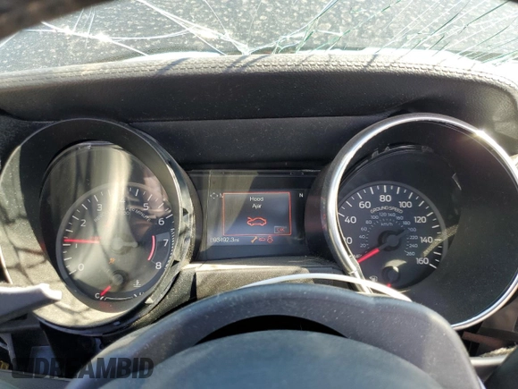 2018 Ford Mustang EcoBoost Premium with VIN 1FATP8UH4J5133507, listed as a Copart auction lot 55310735 with 93,492 mi miles and Salvage title. Bid and sale history available at DreamBid. Image 9.