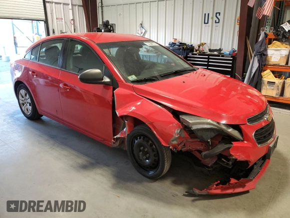 2015 Chevrolet Cruze LS with VIN 1G1PA5SH2F7128339, listed as a Copart auction lot 46912665 with 121,497 mi miles and Clean Title. Bid and sale history available at DreamBid. Image 4.