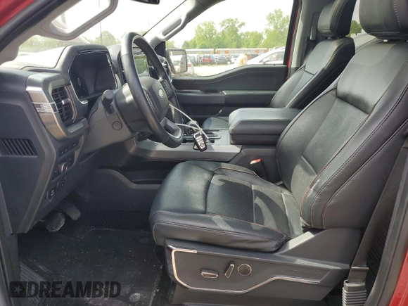 2022 Ford F-150 XL with VIN 1FTFW1E81NKE69218, listed as a Copart auction lot 57490175 with 88,487 mi miles and Salvage title. Bid and sale history available at DreamBid. Image 7.