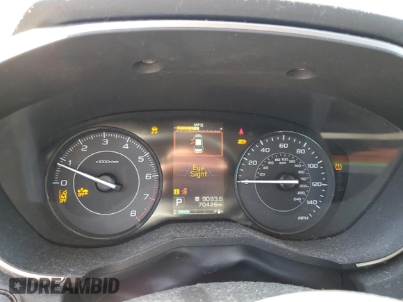 2017 Subaru Impreza Premium with VIN 4S3GKAD62H3605788, listed as a Copart auction lot 52188515 with 70,426 mi miles and Salvage title. Bid and sale history available at DreamBid. Image 9.