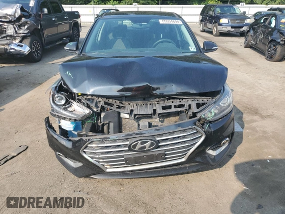 2021 Hyundai Accent Limited with VIN 3KPC34A63ME135646, listed as a Copart auction lot 65554694 with 157,466 mi miles and Salvage Title. Bid and sale history available at carsss.com. Image 5.