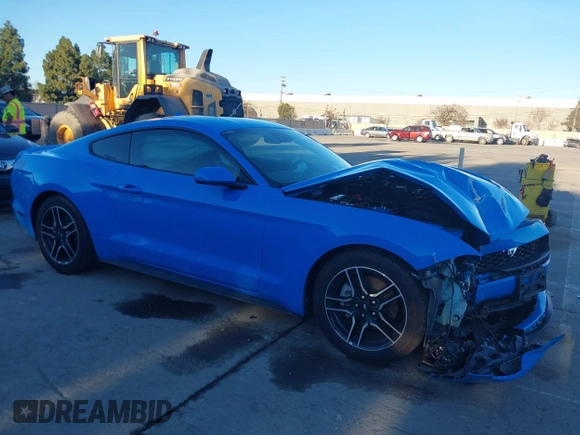 2022 Ford Mustang EcoBoost with VIN 1FA6P8TH4N5106604, listed as a IAAI auction lot 41279530 with 49,110 mi miles. Bid and sale history available at carsss.com. Image 1.