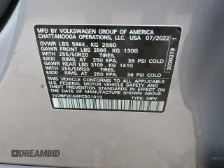 2023 Volkswagen Atlas SEL with VIN 1V2BP2CA9PC501013, listed as a Copart auction lot 59059693 with 6,402 mi miles and . Bid and sale history available at DreamBid. Image 12.