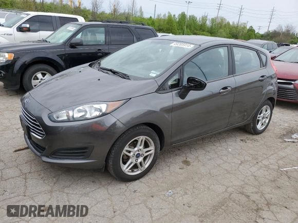 2019 Ford Fiesta SE with VIN 3FADP4EJ0KM142960, listed as a Copart auction lot 49285914 with 88,773 mi miles and Salvage Title. Bid and sale history available at DreamBid. Image 1.