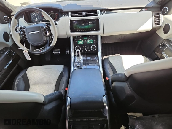 2022 Land Rover Range Rover Sport SVR с VIN SALWZ2RE2NA239229, выставлен на аукционе Copart как лот 51290985 с пробегом 15 952 миль миль и Списание • Salvage title. История ставок и продаж доступна на DreamBid. Изображение 8.
