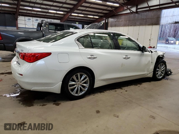 2017 Infiniti Q50 3.0t Sport with VIN JN1EV7AR1HM834878, listed as a Copart auction lot 50306635 with 81,302 mi miles and Salvage Title. Bid and sale history available at carsss.com. Image 3.