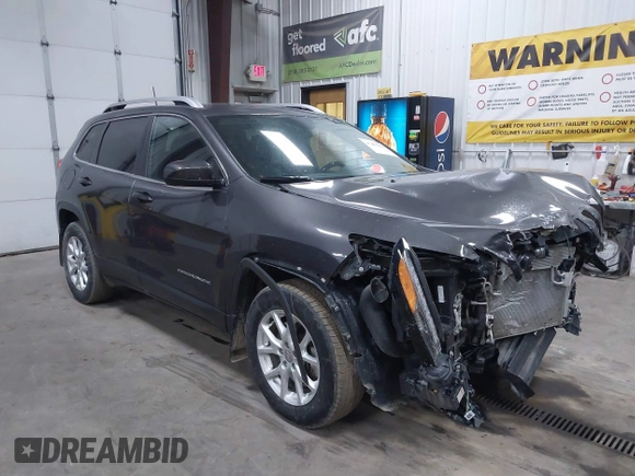 2018 Jeep Cherokee Latitude Plus with VIN 1C4PJMLX9JD556278, listed as a IAAI auction lot 41423924 with 55,941 mi miles. Bid and sale history available at carsss.com. Image 1.
