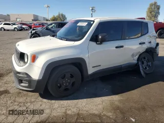 2017 Jeep Renegade Sport with VIN ZACCJAAB6HPF84961, listed as a Copart auction lot 88268815 with 128,196 mi miles and Salvage Title. Bid and sale history available at DreamBid. Image 1.
