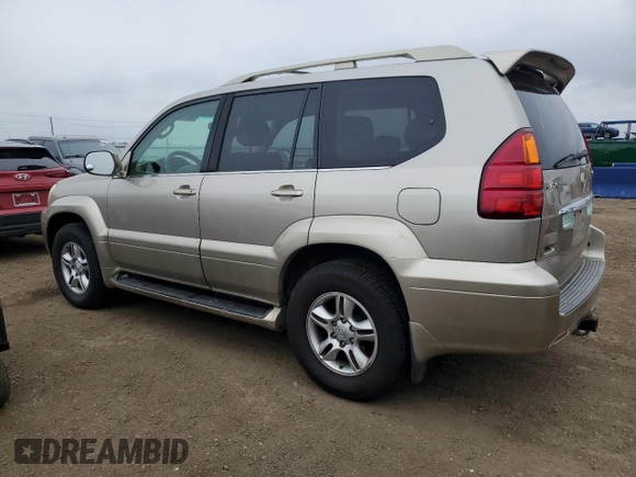 2004 Lexus GX 470 z VIN JTJBT20X740033069, wystawiony jako Copart lot #56011045 z przebiegiem 263 891 mil mil oraz Czysty tytuł • Clean title. Historia ofert i sprzedaży dostępna na DreamBid. Obrazek 2.