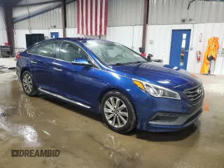 2015 Hyundai Sonata Sport with VIN 5NPE34AF3FH140837, listed as a Copart auction lot 56238805 with 83,546 mi miles and Salvage title. Bid and sale history available at DreamBid. Image 4.