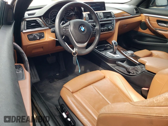 2016 BMW 4 Series 428i with VIN WBA3N7C52GK228544, listed as a Copart auction lot 53991705 with 103,218 mi miles and Salvage title. Bid and sale history available at DreamBid. Image 8.