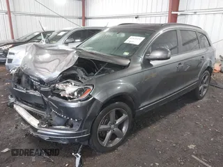 2015 Audi Q7 Premium Plus with VIN WA1LGAFE1FD028287, listed as a IAAI auction lot 41820192 with 104,540 mi miles and . Bid and sale history available at DreamBid. Image 2.