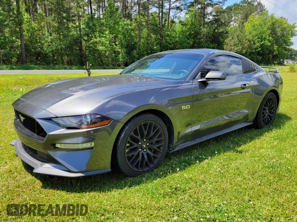 2018 Ford Mustang GT with VIN 1FA6P8CF9J5105490, listed as a IAAI auction lot 42284615 with 81,689 mi miles and . Bid and sale history available at DreamBid. Image 1.