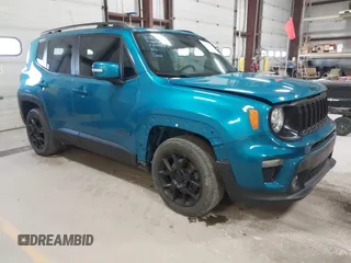 2020 Jeep Renegade Latitude z VIN ZACNJABB0LPL09308, wystawiony jako IAAI lot #41918498 z przebiegiem 88 213 mil mil oraz . Historia ofert i sprzedaży dostępna na DreamBid. Obrazek 1.