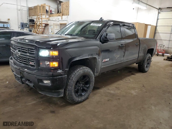 2015 Chevrolet Silverado 1500 LTZ with VIN 3GCUKSEJ5FG446111, listed as a Copart auction lot 89320835 with 164,191 mi miles and Salvage Title. Bid and sale history available at carsss.com. Image 1.