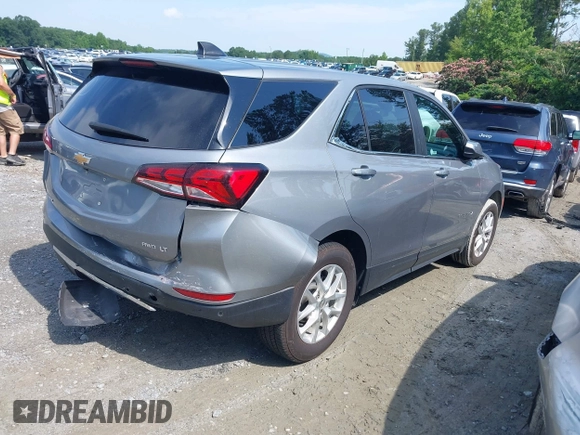 2024 Chevrolet Equinox LT with VIN 3GNAXUEG8RL244595, listed as a IAAI auction lot 42473981 with 37,570 mi miles and . Bid and sale history available at DreamBid. Image 4.