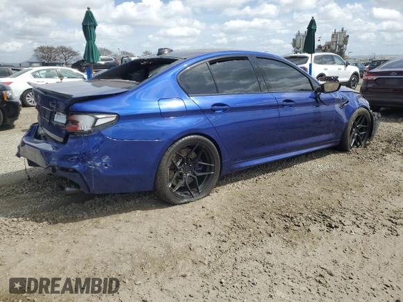 2019 BMW M5 z VIN WBSJF0C58KB448366, wystawiony jako Copart lot #50417885 z przebiegiem 59 061 mil mil oraz Szkoda całkowita • Salvage title. Historia ofert i sprzedaży dostępna na DreamBid. Obrazek 3.