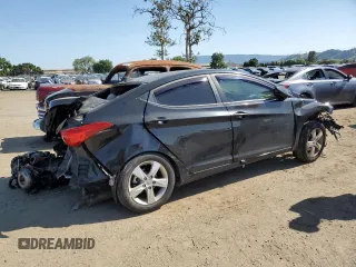 2013 Hyundai Elantra Limited with VIN 5NPDH4AE0DH173134, listed as a Copart auction lot 55159565 with 176,013 mi miles and Salvage Title. Bid and sale history available at DreamBid. Image 3.
