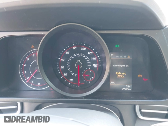 2023 Hyundai Elantra SEL with VIN 5NPLM4AG0PH104487, listed as a IAAI auction lot 42045952 with 39,575 mi miles and . Bid and sale history available at DreamBid. Image 7.