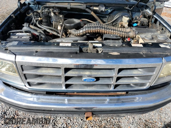 1995 Ford F-150 with VIN 1FTEX14H6SKA61500, listed as a Copart auction lot 79183944 with 0 mi miles and Salvage Title. Bid and sale history available at carsss.com. Image 11.