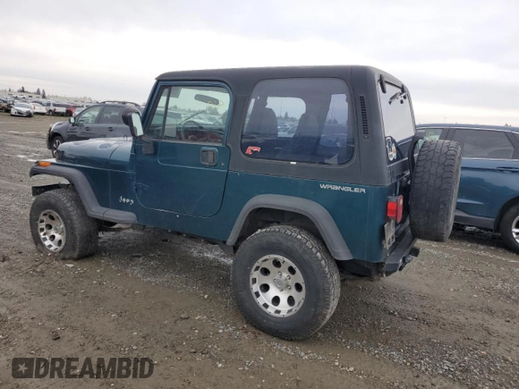 1995 Jeep Wrangler S with VIN 1J4FY19P1SP237075, listed as a Copart auction lot 84763794 with 201,888 mi miles and Salvage Title. Bid and sale history available at carsss.com. Image 2.