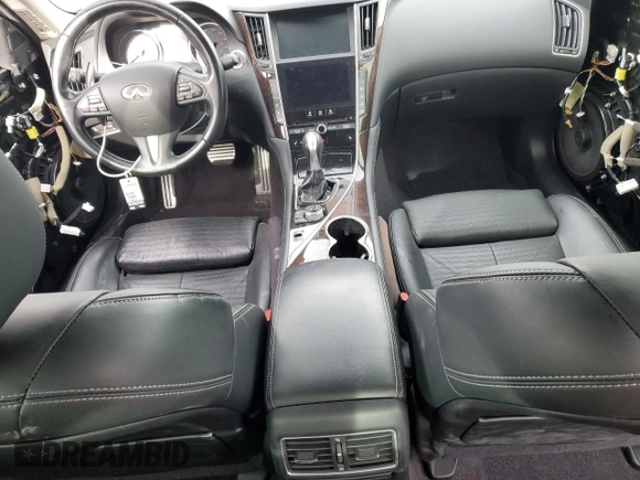 2014 Infiniti Q50 Hybrid Sport with VIN JN1AV7AP9EM690795, listed as a Copart auction lot 45060535 with 100,537 mi miles and Salvage Title. Bid and sale history available at carsss.com. Image 8.