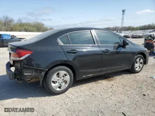 2014 Honda Civic Sedan LX with VIN 19XFB2F5XEE250007, listed as a Copart auction lot 51184265 with 173,177 mi miles and Salvage Title. Bid and sale history available at carsss.com. Image 3.