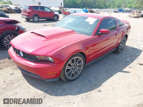 2010 Ford Mustang GT with VIN 1ZVBP8CH8A5154932, listed as a IAAI auction lot 42103416 with 44,502 mi miles. Bid and sale history available at carsss.com. Image 2.