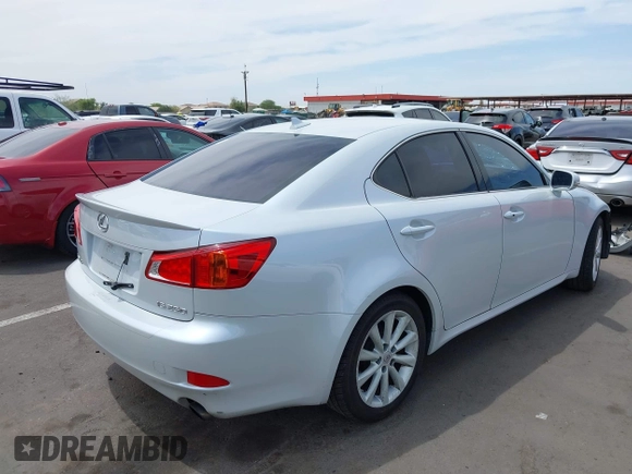 2010 Lexus IS 250 with VIN JTHBF5C23A2096390, listed as a IAAI auction lot 42361037 with 105,435 mi miles and . Bid and sale history available at DreamBid. Image 4.