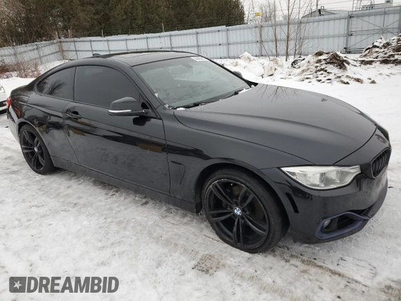 2014 BMW 4 Series 428i xDrive with VIN WBA3N5C52EF717276, listed as a Copart auction lot 43436715 with 200,942 mi miles and Salvage Title. Bid and sale history available at DreamBid. Image 4.