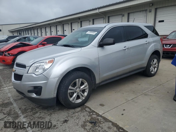 2014 Chevrolet Equinox LS z VIN 1GNALAEK8EZ101020, wystawiony jako Copart lot #57834905 z przebiegiem 132 083 mil mil oraz Szkoda całkowita • Salvage title. Historia ofert i sprzedaży dostępna na DreamBid. Obrazek 1.