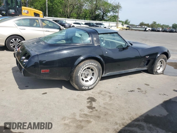 1979 Chevrolet Corvette with VIN 1Z8749S415295, listed as a Copart auction lot 56894185 with 32,006 mi miles and Clean title. Bid and sale history available at DreamBid. Image 3.