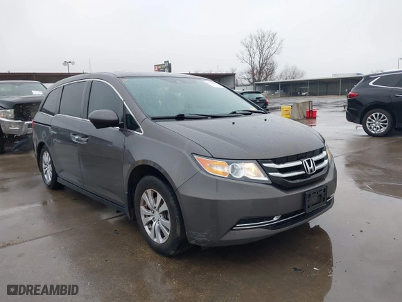 2016 Honda Odyssey EX-L with VIN 5FNRL5H68GB053576, listed as a IAAI auction lot 41543178 with 160,802 mi miles. Bid and sale history available at carsss.com. Image 1.