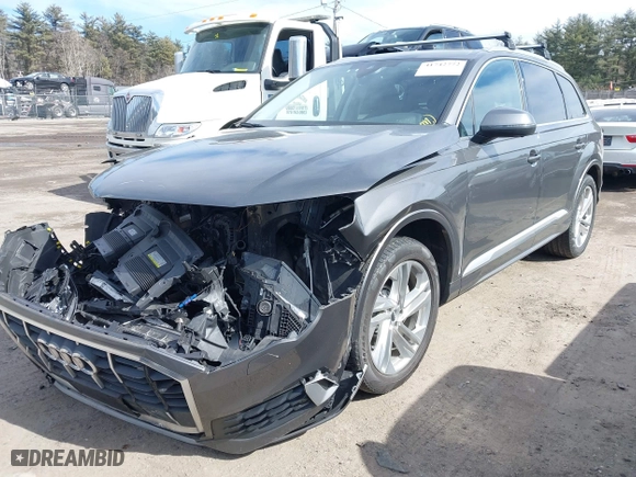 2021 Audi Q7 Premium with VIN WA1AJAF70MD011035, listed as a IAAI auction lot 41742772 with 47,694 mi miles. Bid and sale history available at carsss.com. Image 21.