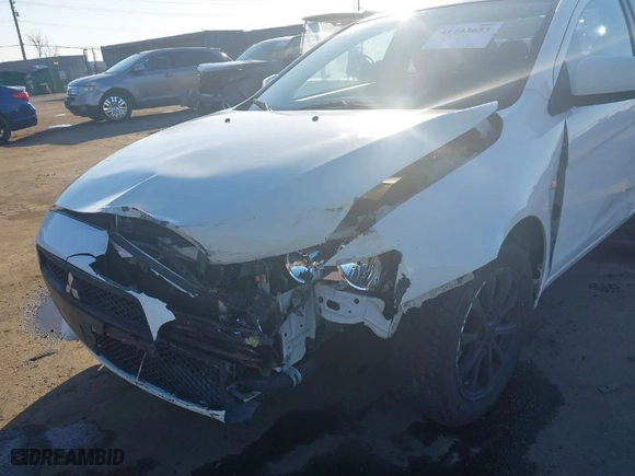 2012 Mitsubishi Lancer ES with VIN JA32U2FU2CU016974, listed as a IAAI auction lot 41443653 with 82167 miles. Bid and sale history available at carsss.com. Image 6.