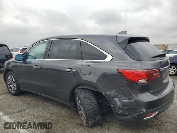 2014 Acura MDX Technology with VIN 5FRYD3H43EB020265, listed as a Copart auction lot 53580405 with 87,116 mi miles and Salvage title. Bid and sale history available at DreamBid. Image 2.