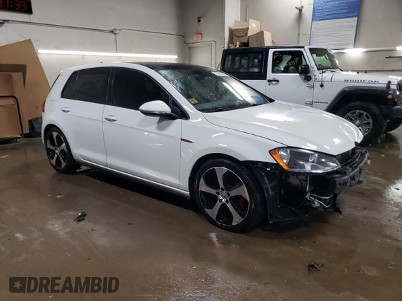 2015 Volkswagen Golf GTI SE with VIN 3VW5T7AU6FM000353, listed as a Copart auction lot 50145825 with 107,342 mi miles and Salvage Title. Bid and sale history available at carsss.com. Image 4.