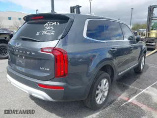 2020 Kia Telluride LX with VIN 5XYP24HC1LG053769, listed as a IAAI auction lot 41191650 with 24,768 mi miles. Bid and sale history available at carsss.com. Image 4.