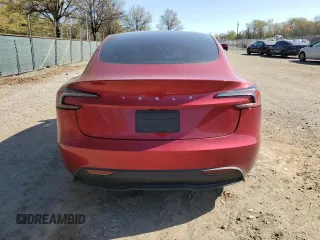 2025 Tesla Model 3 Long Range z VIN 5YJ3E1EA7SF906723, wystawiony jako Copart lot #53521795 z przebiegiem 5 115 mil mil oraz Szkoda całkowita • Salvage title. Historia ofert i sprzedaży dostępna na DreamBid. Obrazek 6.