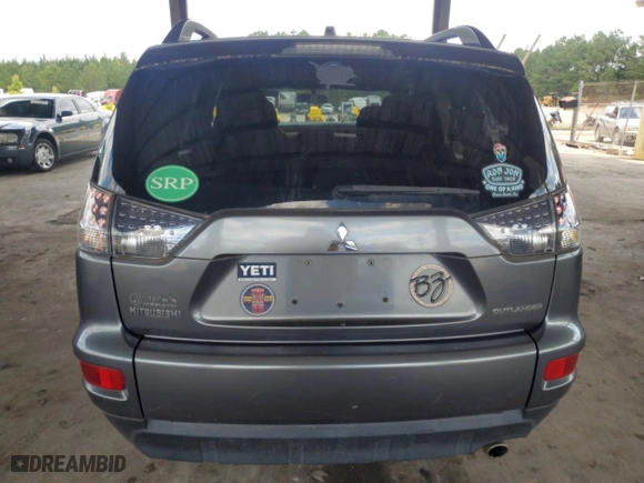 2012 Mitsubishi Outlander ES with VIN JA4AS2AW1CU011755, listed as a Copart auction lot 54343794 with 190,269 mi miles and Salvage Title. Bid and sale history available at carsss.com. Image 6.