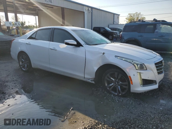2016 Cadillac CTS V-Sport RWD with VIN 1G6AU5S89G0172954, listed as a Copart auction lot 46909125 with 171,137 mi miles and Salvage Title. Bid and sale history available at DreamBid. Image 4.