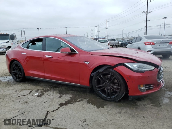 2016 Tesla Model S 70 with VIN 5YJSA1E18GF131881, listed as a Copart auction lot 54513134 with 133,785 mi miles and Salvage title. Bid and sale history available at DreamBid. Image 4.