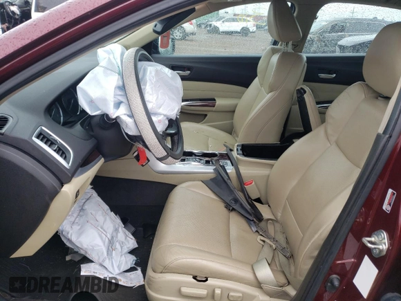 2016 Acura TLX V6 Advance with VIN 19UUB3F76GA000351, listed as a Copart auction lot 64806534 with 0 mi miles and Salvage Title. Bid and sale history available at carsss.com. Image 7.