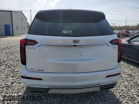 2021 Cadillac XT6 Premium Luxury with VIN 1GYKPDRS8MZ119510, listed as a Copart auction lot 51003695 with 38,157 mi miles and Salvage title. Bid and sale history available at DreamBid. Image 6.