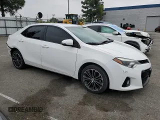 2016 Toyota Corolla L with VIN 5YFBURHEXGP530459, listed as a Copart auction lot 55314135 with 92,750 mi miles and Salvage Title. Bid and sale history available at DreamBid. Image 4.